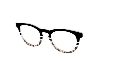The Chic Tortoise Crystal Split - Angle Top Thumbnail - Pair Eyewear