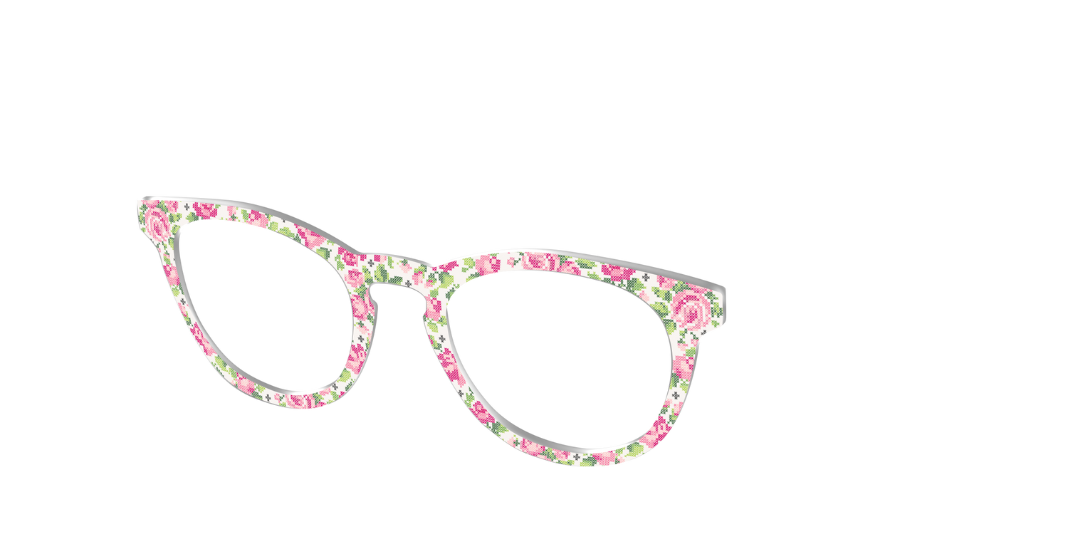 The Cross-Stitch Petals - Angle Top Image - Pair Eyewear