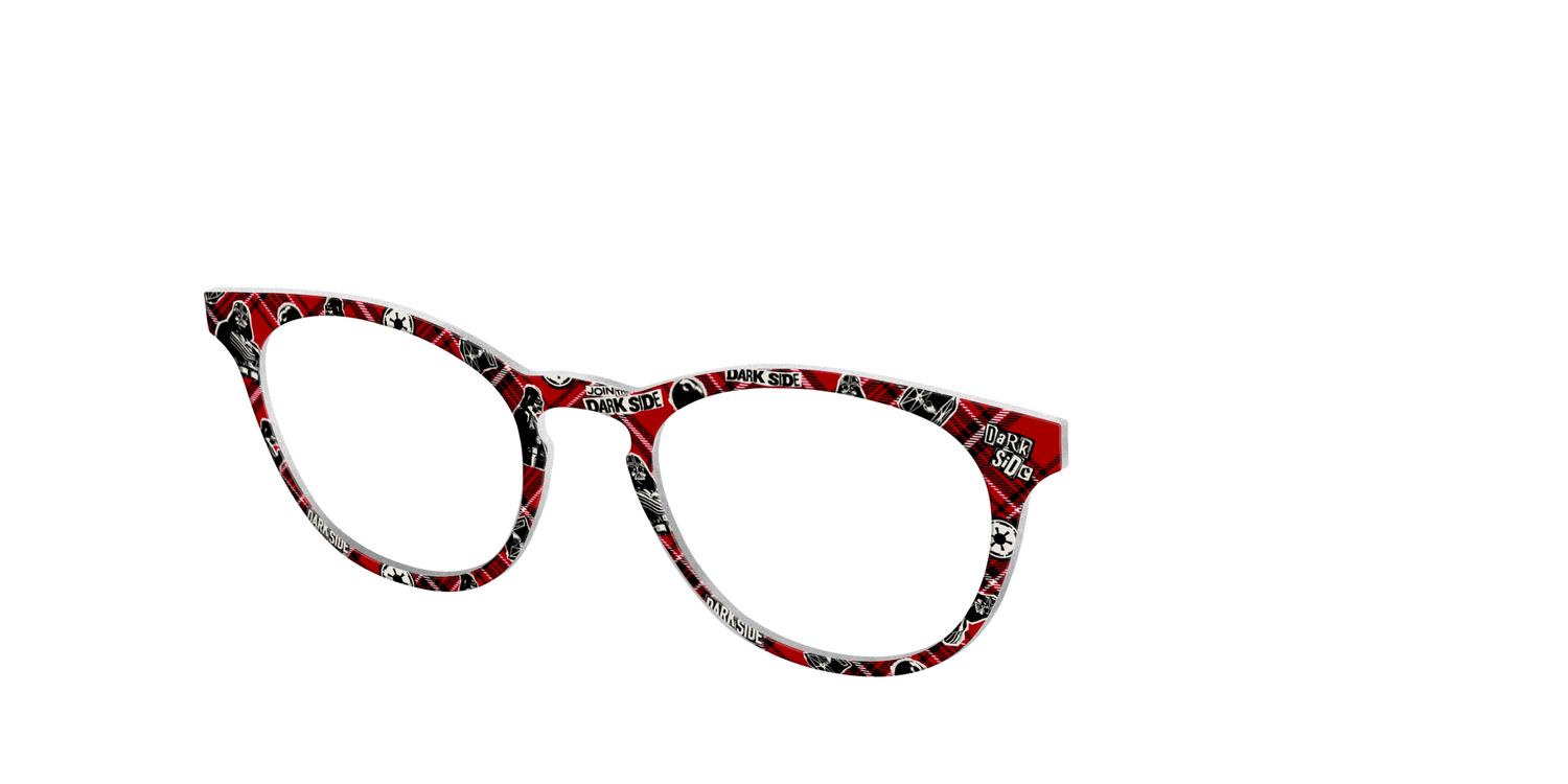 Dark Side Plaid - Angle Top Image - Pair Eyewear