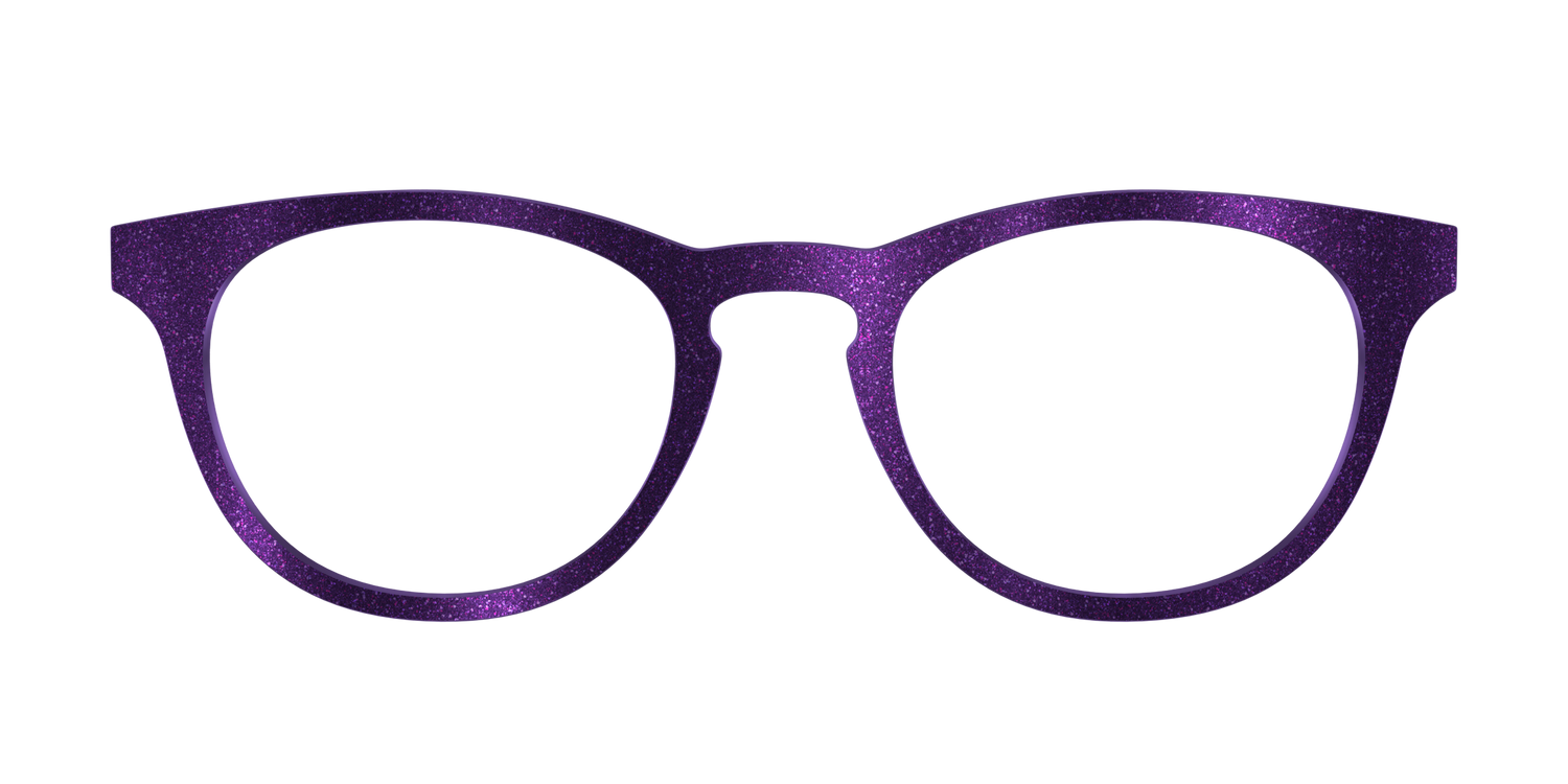 The Deep Purple Shimmer - Front Top Image - Pair Eyewear