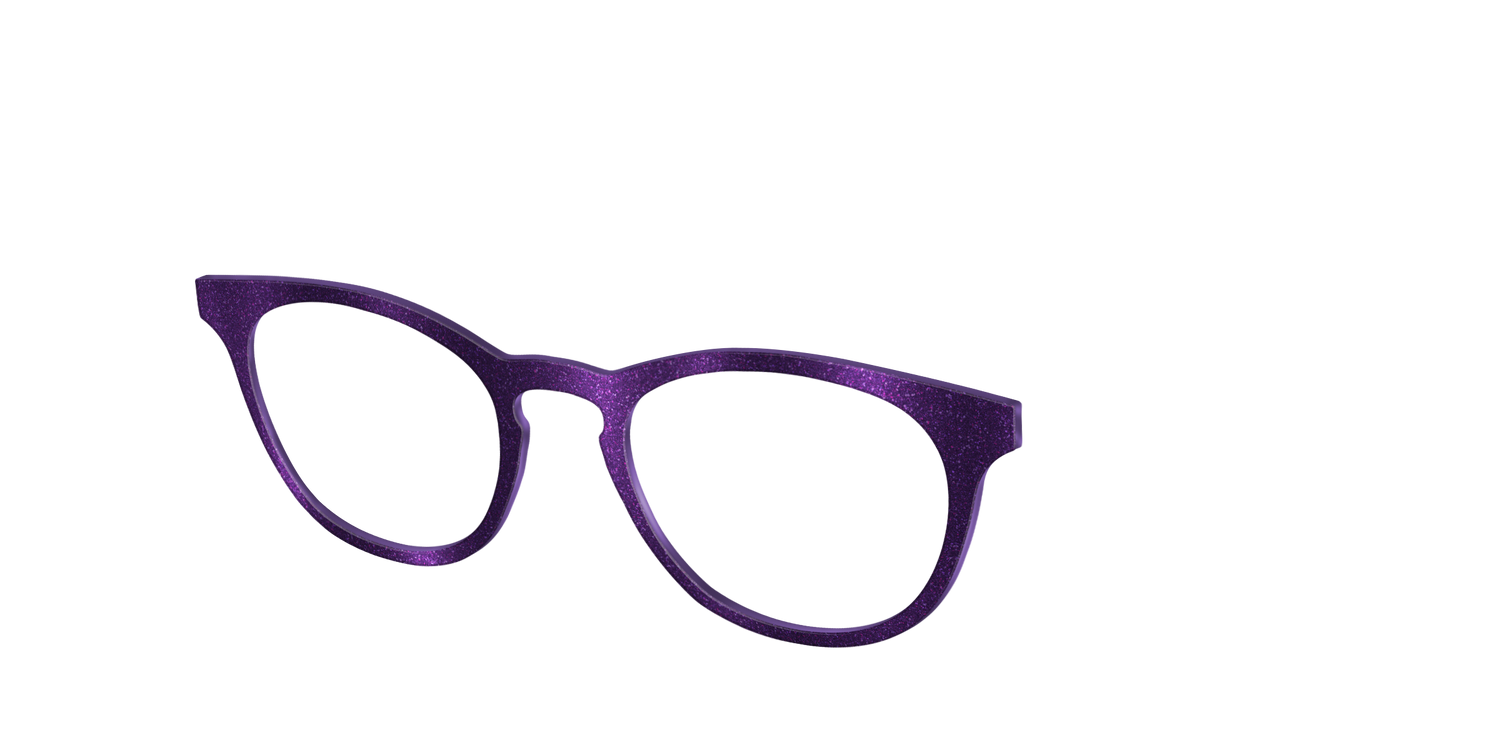 The Deep Purple Shimmer - Angle Top Image - Pair Eyewear