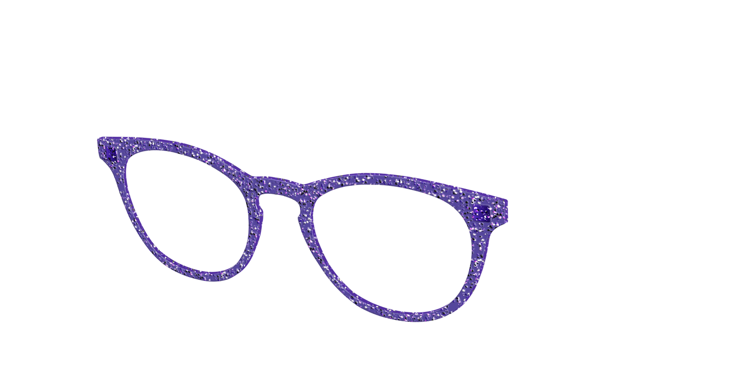 The Electric Purple Sparkle - Angle Top Image - Pair Eyewear
