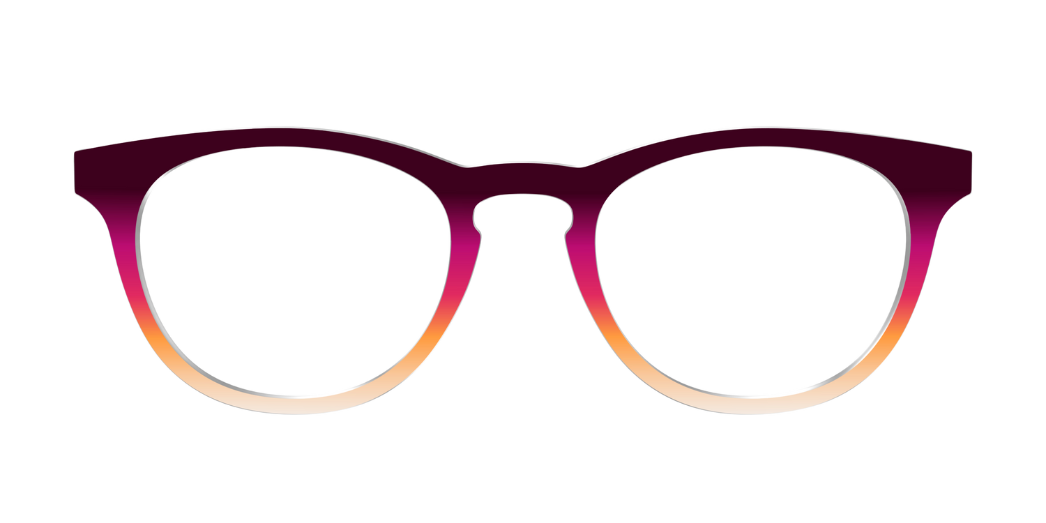 The Ember Gradient - Front Top Image - Pair Eyewear