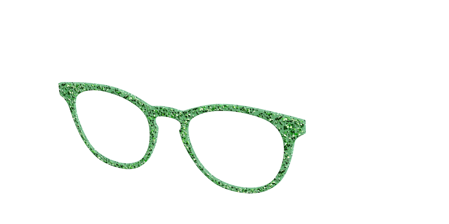 The Emerald Sparkle - Angle Top Image - Pair Eyewear