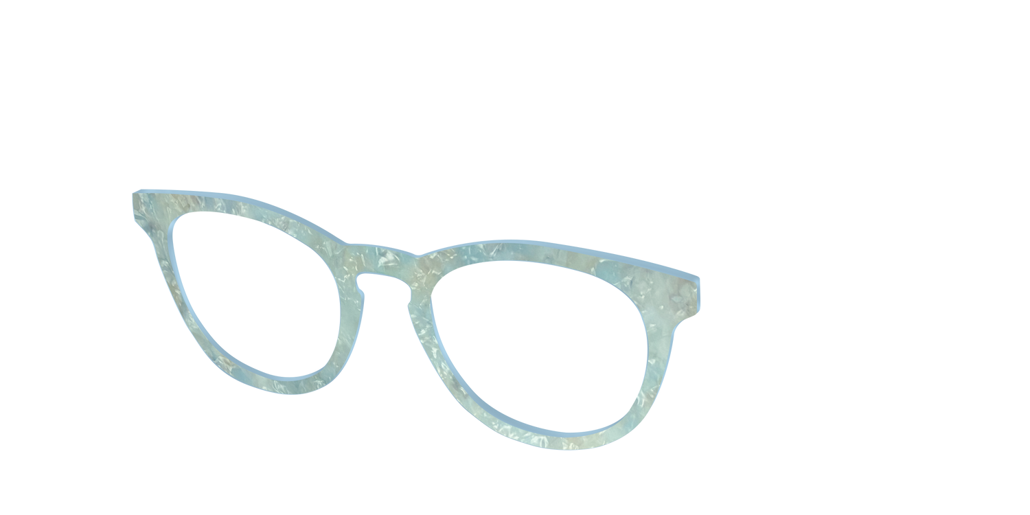The Ethereal Pearl - Angle Top Image - Pair Eyewear