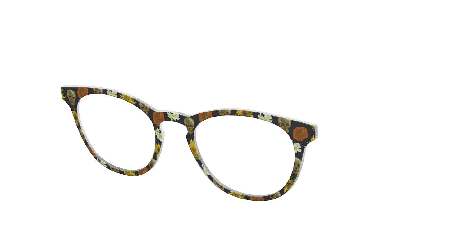 The Floral Skulls - Angle Top Image - Pair Eyewear