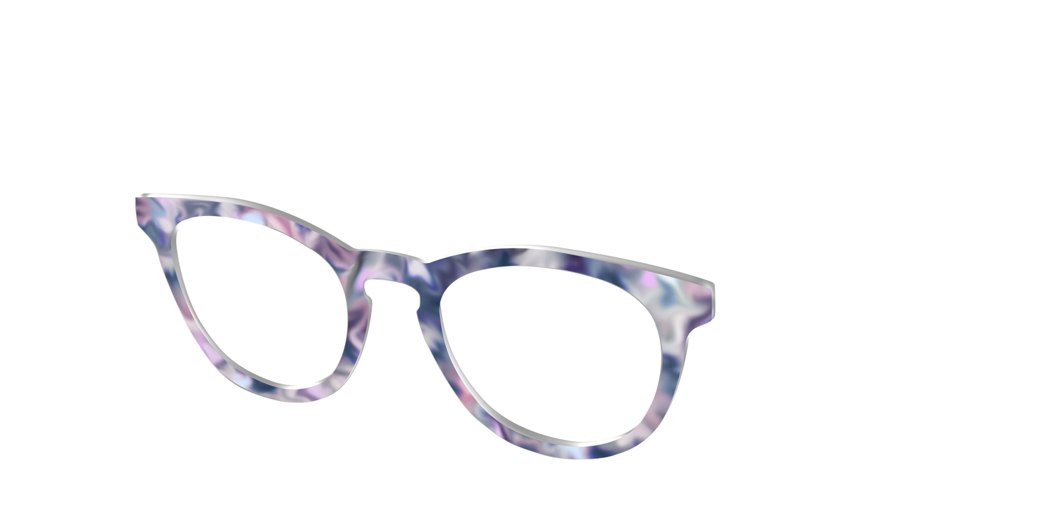 The Frosted Rosebud Gradient - Angle Top Image - Pair Eyewear