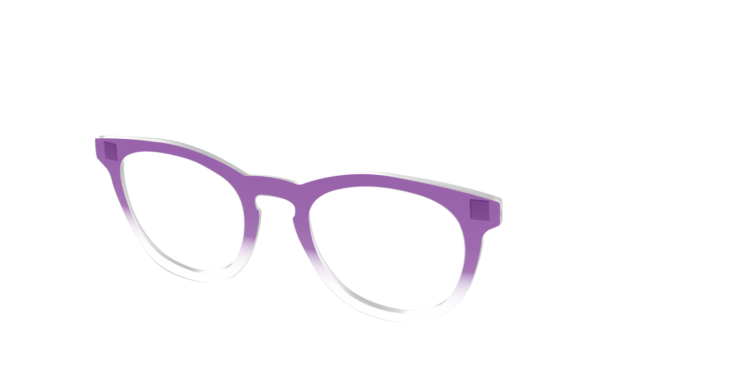 The Grape Gradient Crystal - Angle Top Image - Pair Eyewear