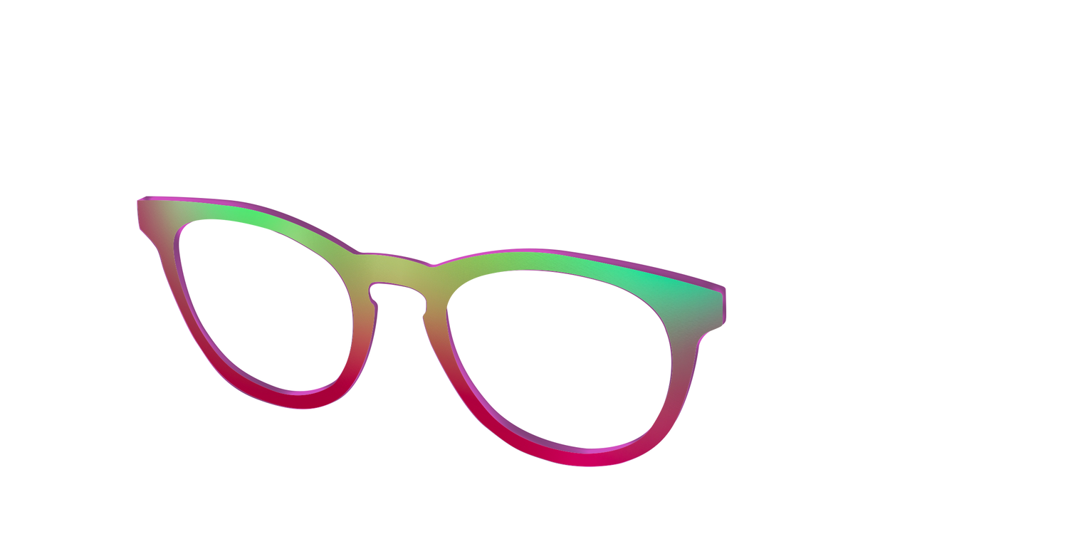 The Guava Ombre - Angle Top Image - Pair Eyewear