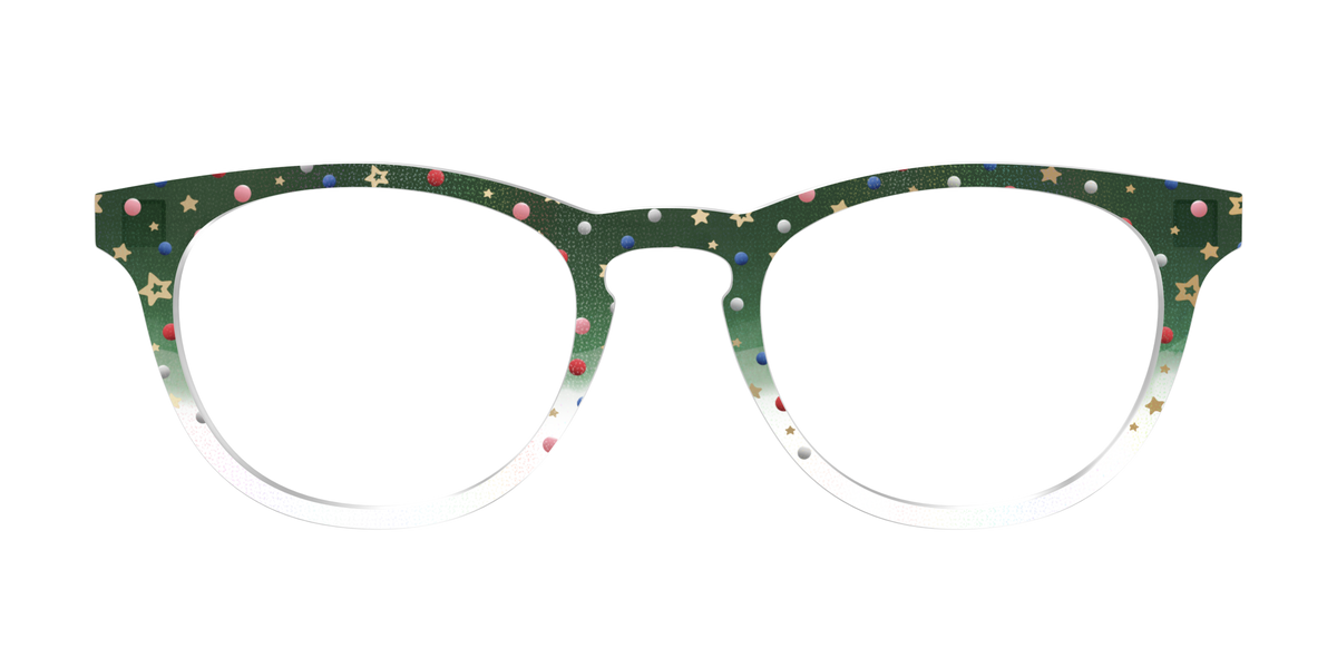 The Holiday Bauble with Foil Crystal - Front Top Image - Pair Eyewear