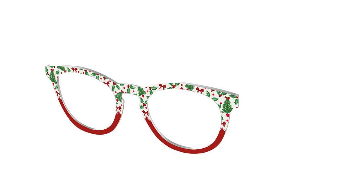 The Holly Jolly Split - Angle Top Image - Pair Eyewear