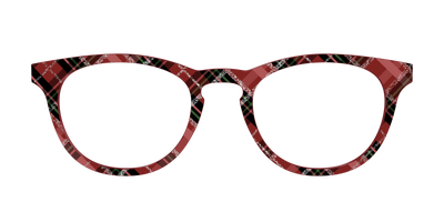 The Holly Plaid with Glitter - Front Top Thumbnail - Pair Eyewear
