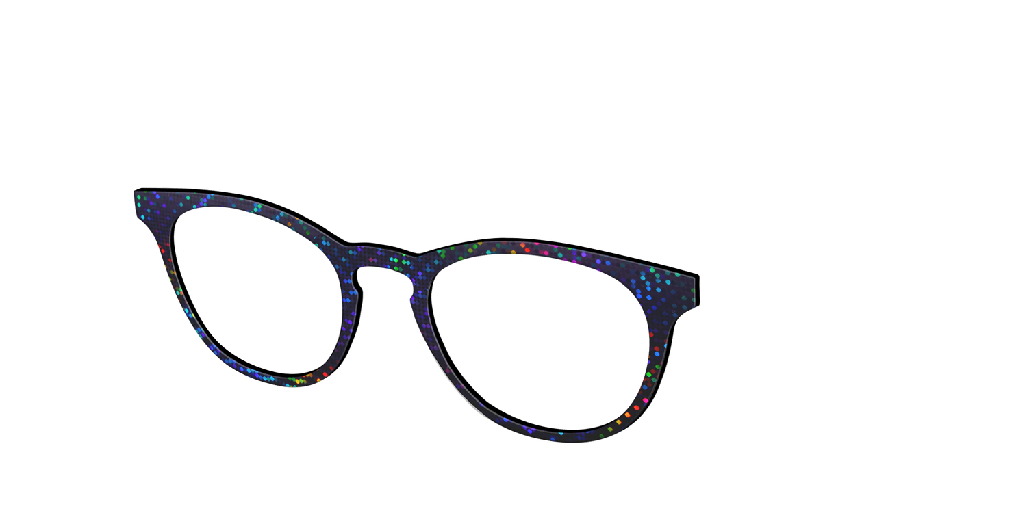 The Holographic Dots - Angle Top Image - Pair Eyewear