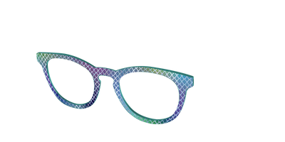 The Holographic Dragon Scales - Angle Top Thumbnail - Pair Eyewear