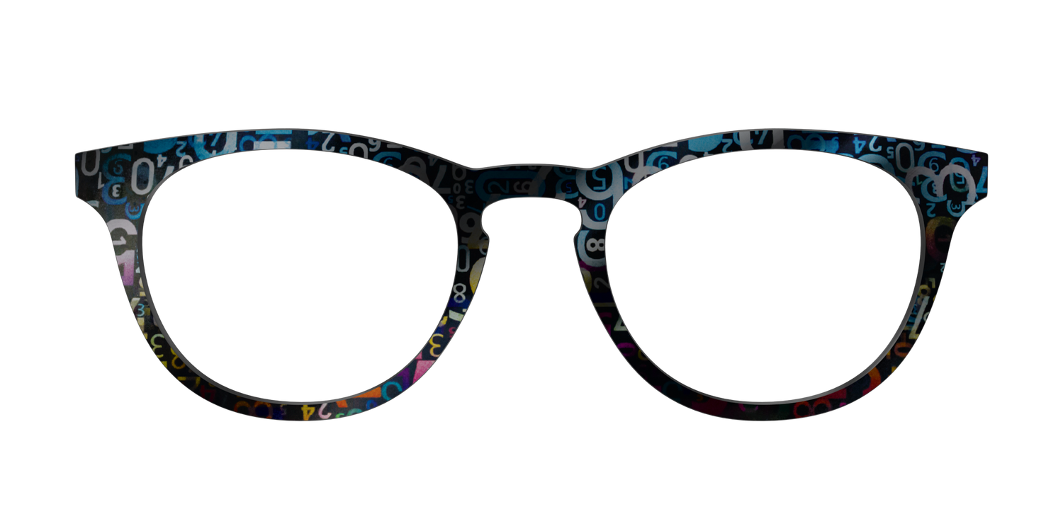 The Holographic Numbers - Front Top Image - Pair Eyewear