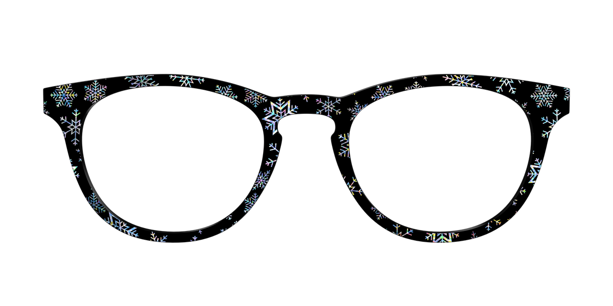 The Holographic Snowflakes - Front Top Image - Pair Eyewear