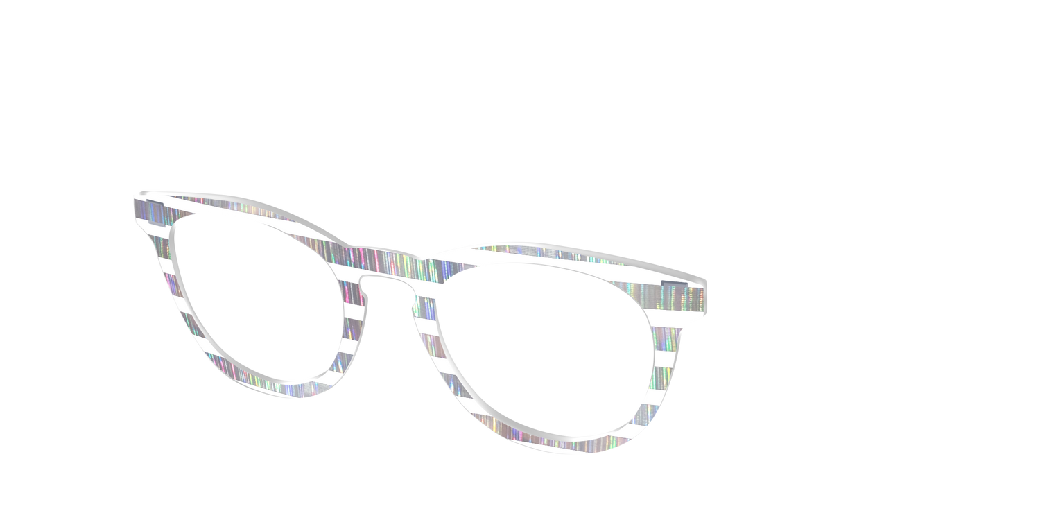 The Holographic Stripes Crystal - Angle Top Image - Pair Eyewear