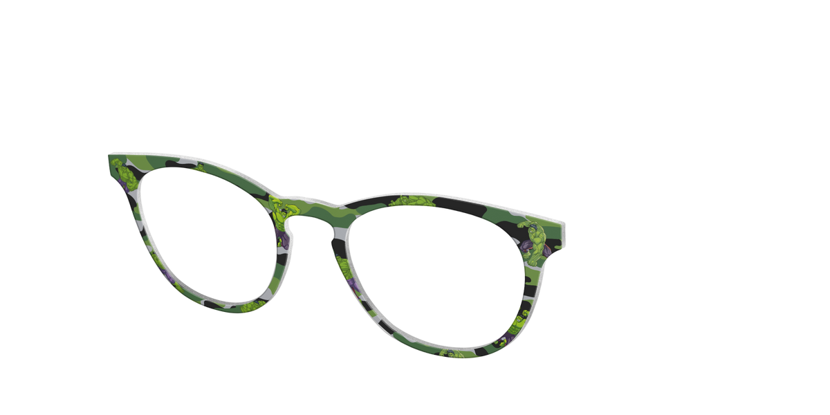 The Hulk Camo - Angle Top Image - Pair Eyewear