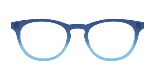 The Indigo to Sky Blue Gradient Crystal - Pair Eyewear