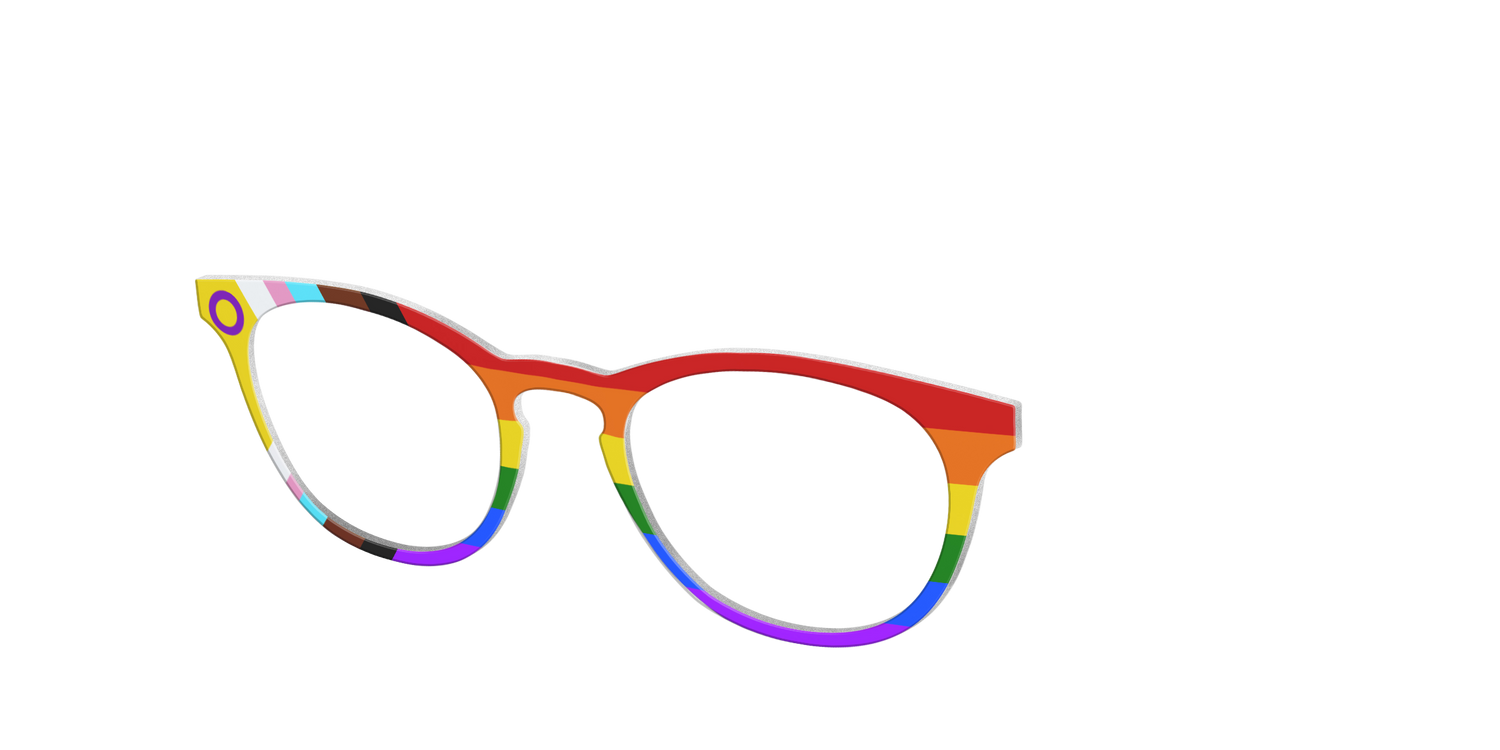 The Intersex Inclusive Pride Flag - Angle Top Image - Pair Eyewear