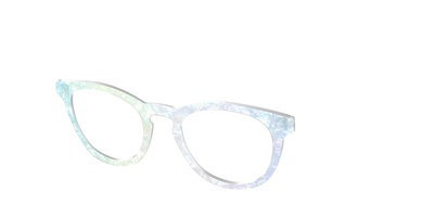The Iridescent Pearl Marble Crystal - Angle Top Thumbnail - Pair Eyewear