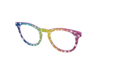 The Iridescent Rainbow Stars - Angle Top Thumbnail - Pair Eyewear