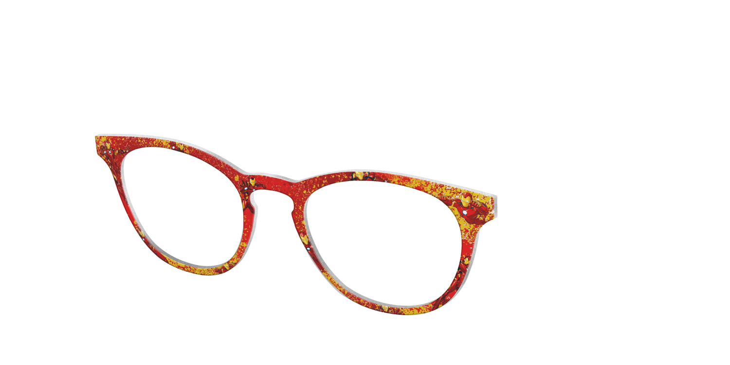The Iron Man Splatter - Angle Top Image - Pair Eyewear