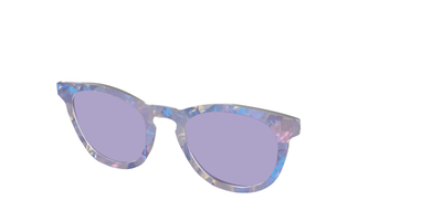 The Lavender Pearl Tort With Celestial Purple Lens - Angle Top Thumbnail - Pair Eyewear