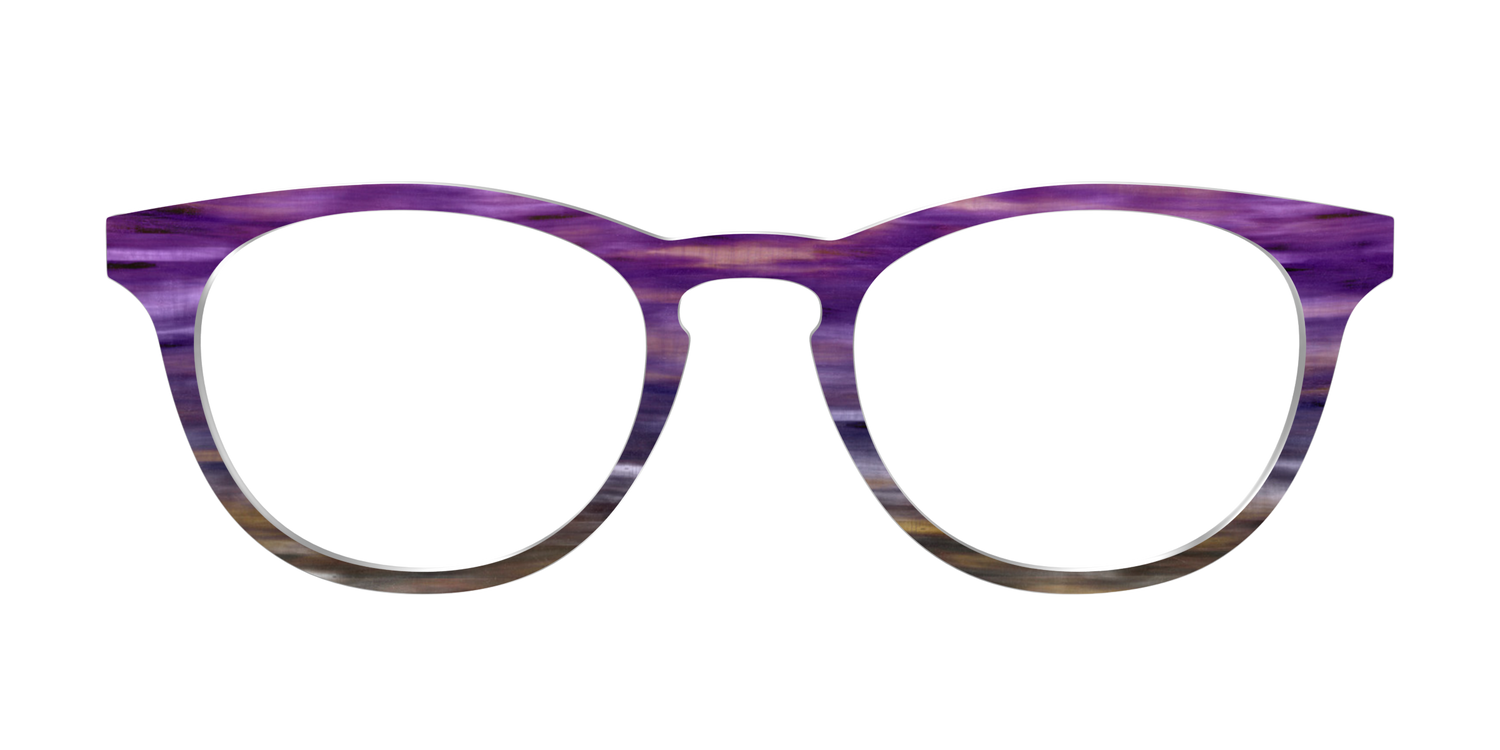 The Lilac Gradient Horn - Front Top Image - Pair Eyewear