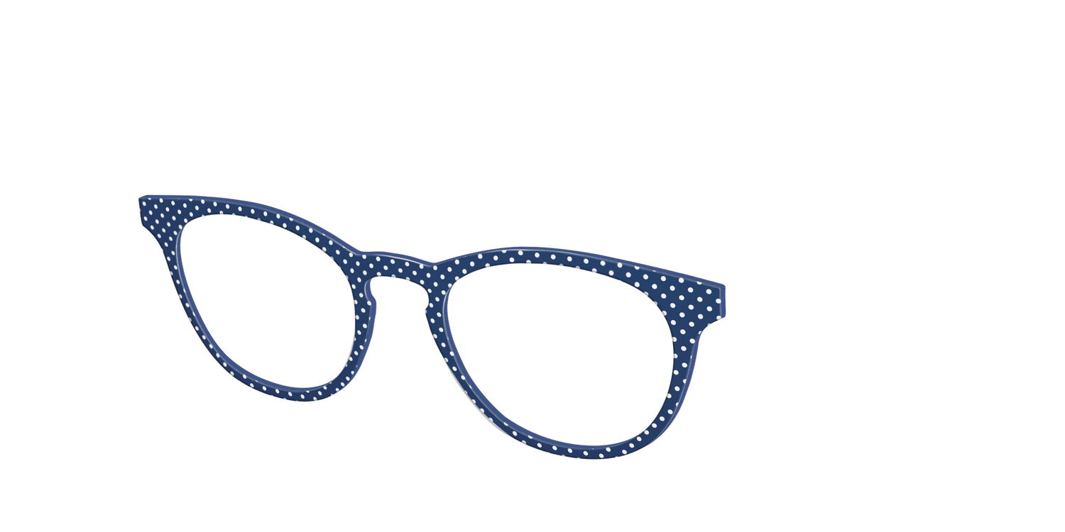 The Navy Pin Dot - Angle Top Image - Pair Eyewear