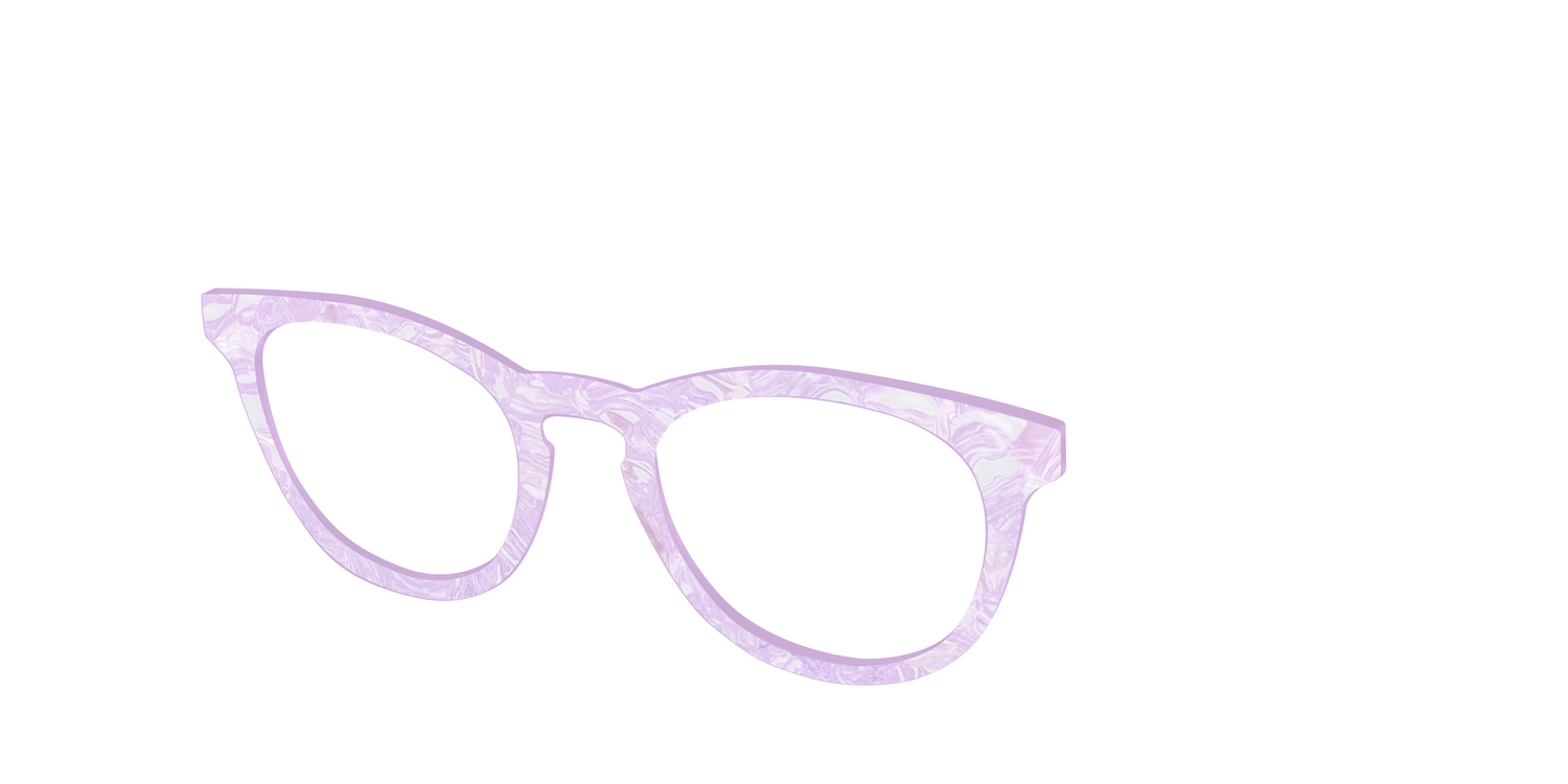 The Pale Iris Pearl Marble - Angle Top Image - Pair Eyewear