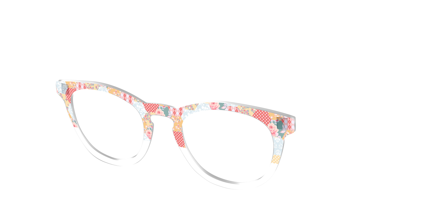 The Patchwork Hexagon Crystal Split - Angle Top Image - Pair Eyewear