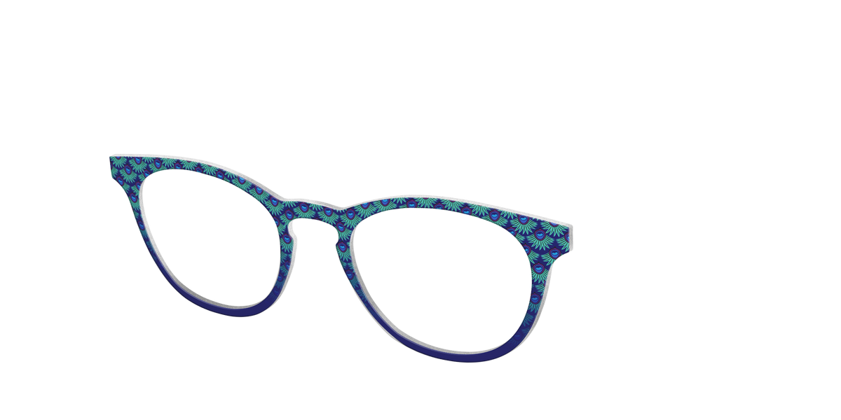The Peacock Scallop - Angle Top Image - Pair Eyewear
