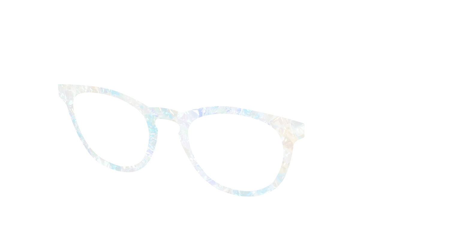 The Pearlescent Opal - Angle Top Image - Pair Eyewear