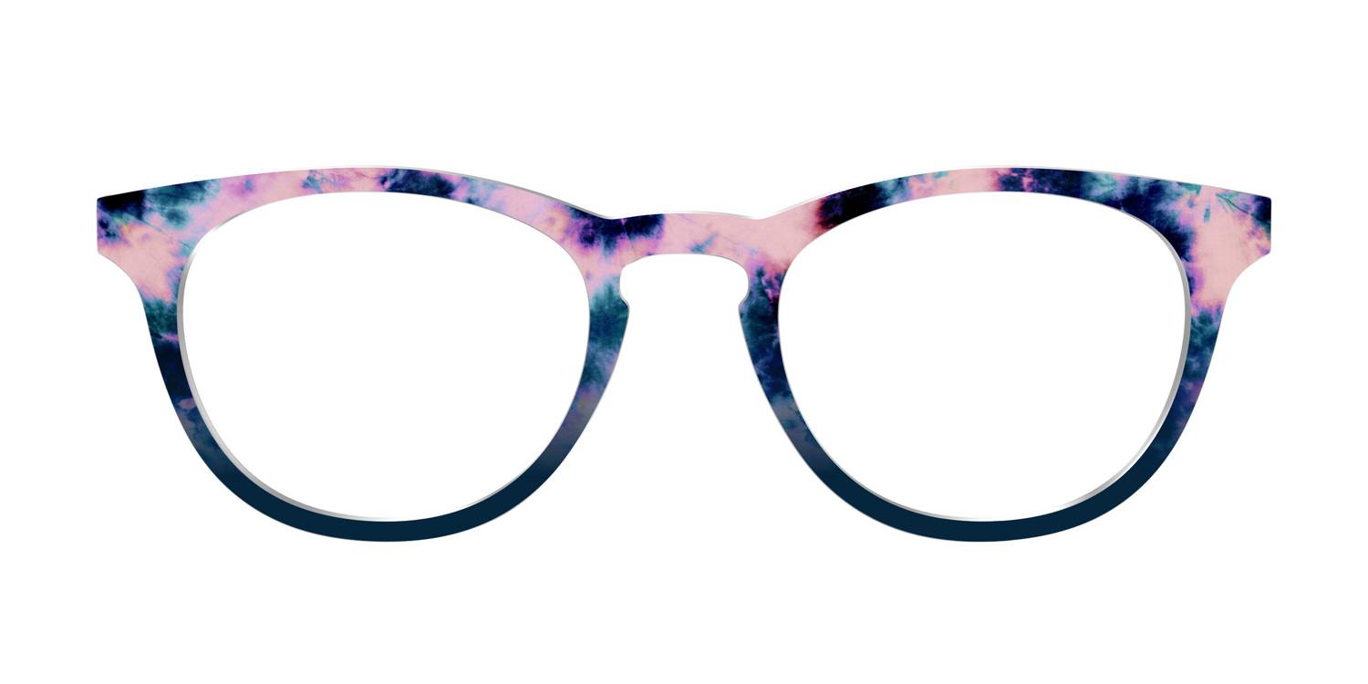 The Petal Pink Tie-Dye - Front Top Image - Pair Eyewear