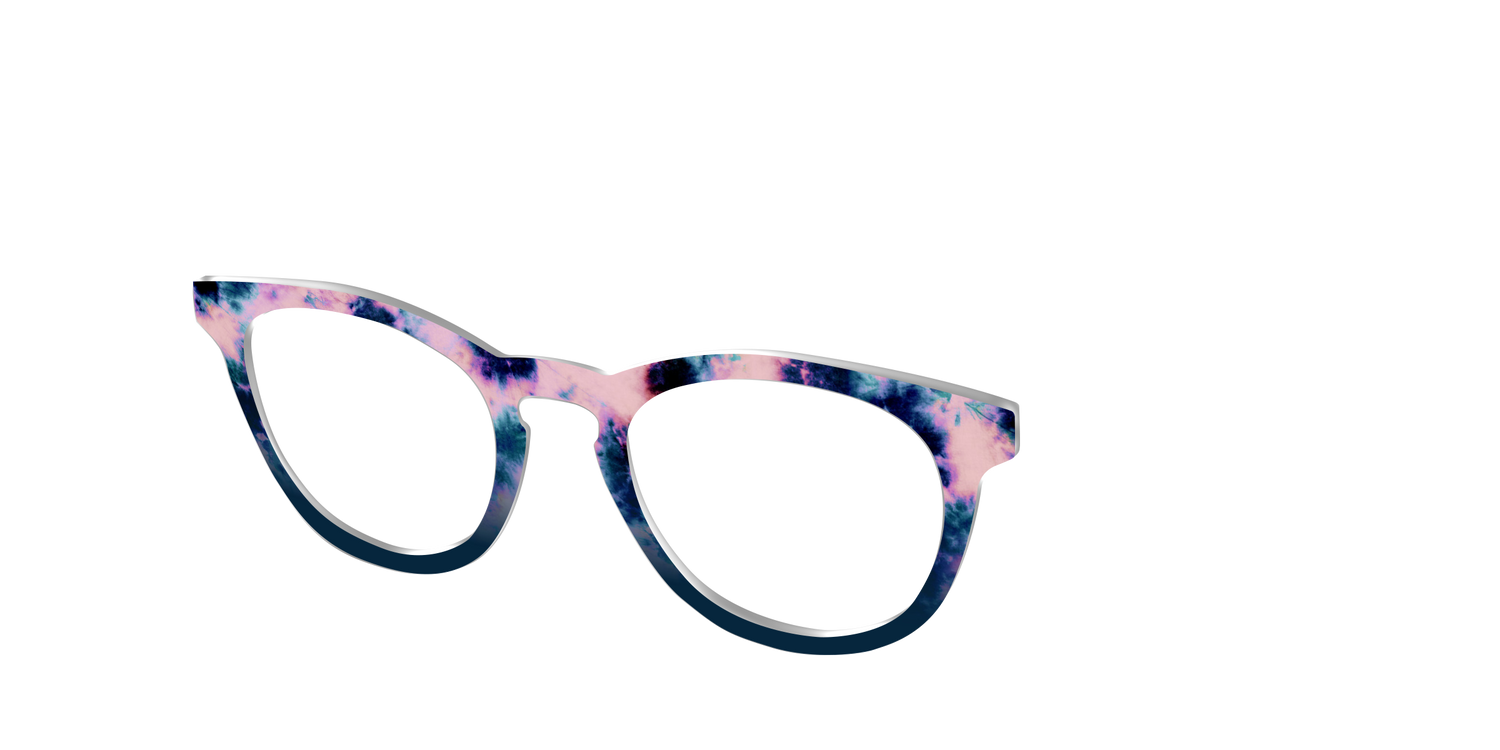 The Petal Pink Tie-Dye - Angle Top Image - Pair Eyewear