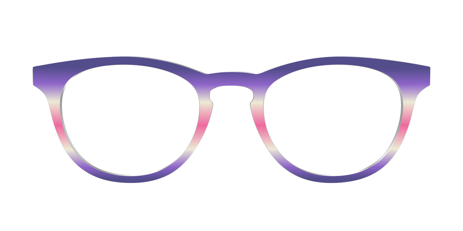 The Petunia Haze Gradient - Front Top Image - Pair Eyewear