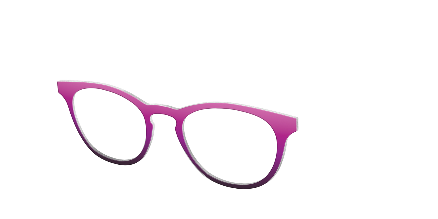 The Pink to Plum Gradient - Angle Top Image - Pair Eyewear