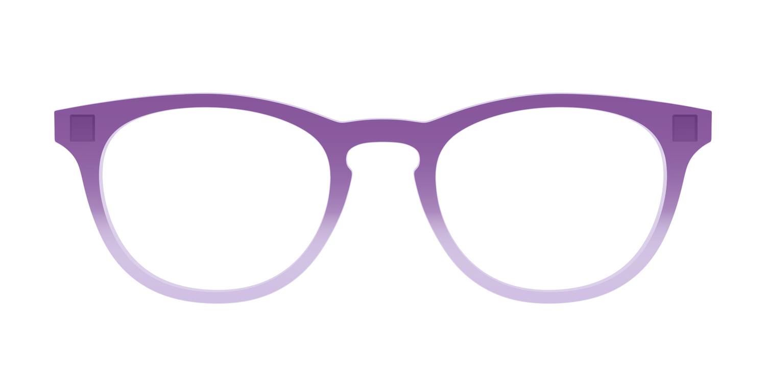 The Plum to Lilac Gradient Crystal - Front Top Image - Pair Eyewear