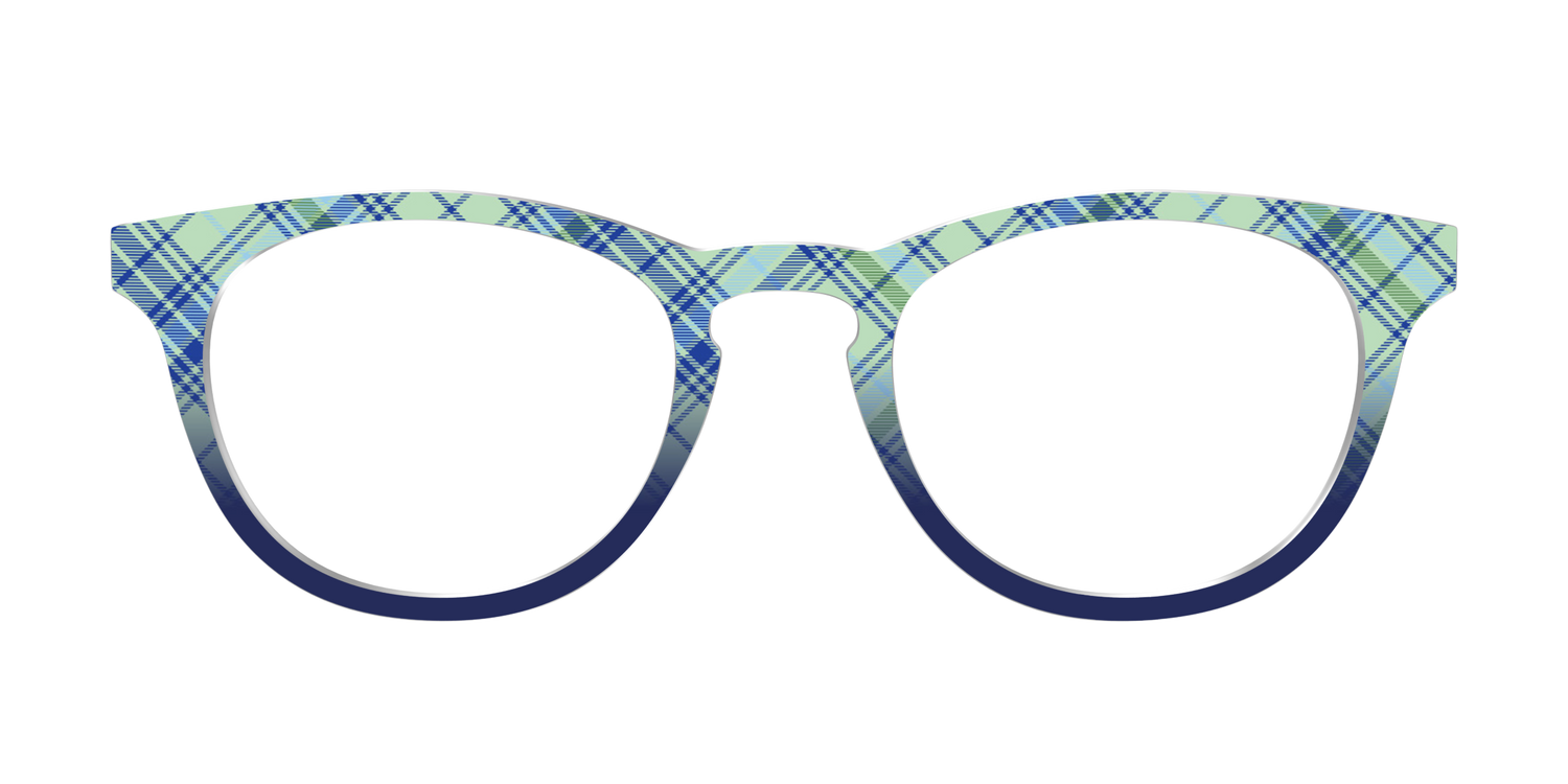 The Poetic Plaid - Front Top Image - Pair Eyewear