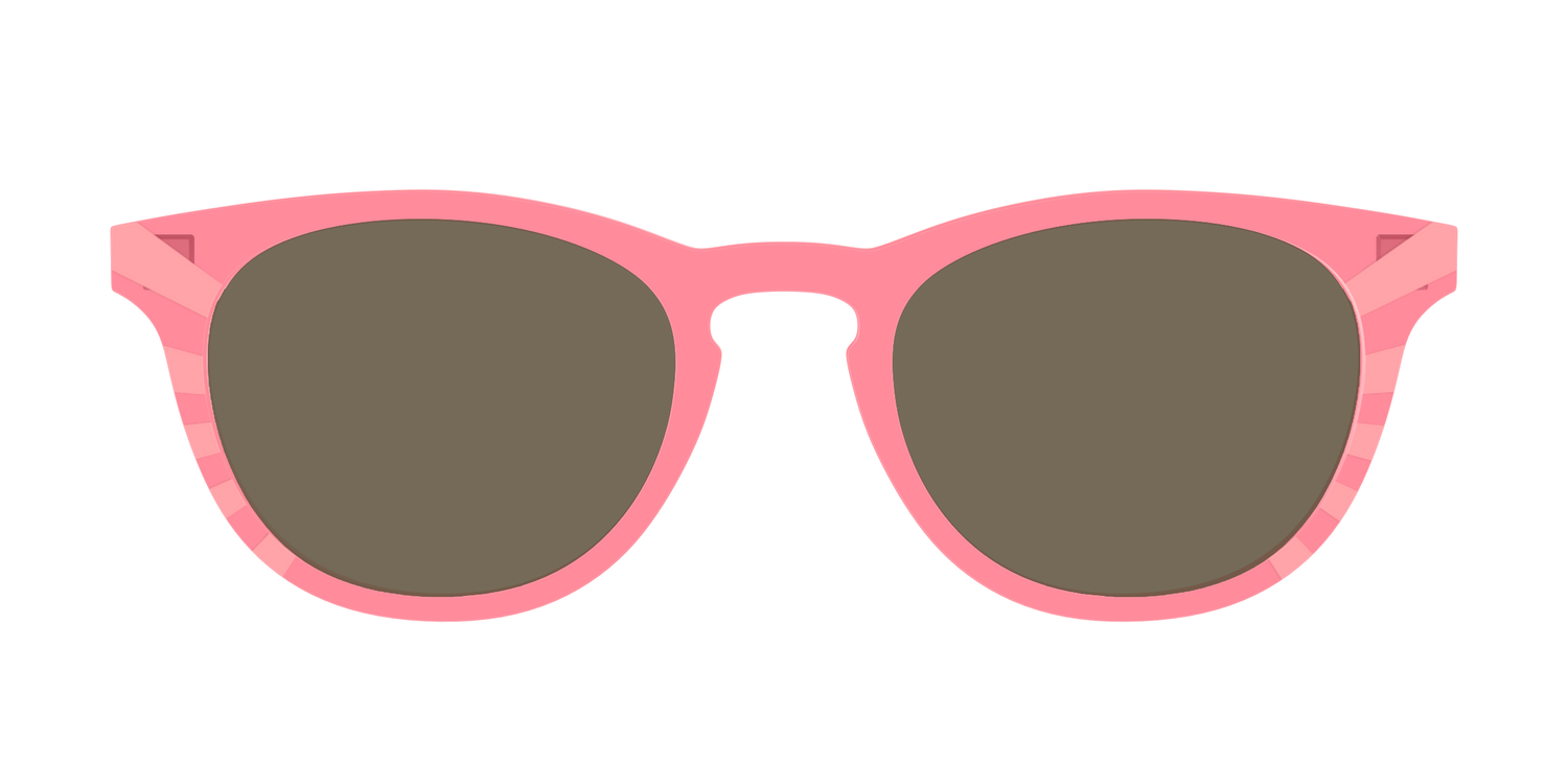 The Polarized Fruit Punch Sunburst Sun Top - Front Top Image - Pair Eyewear