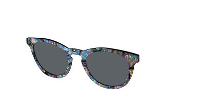 The Polarized Midnight Abalone Sun Top - Angle Top Thumbnail - Pair Eyewear
