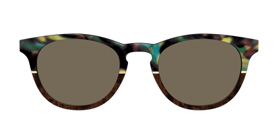 The Polarized Mirage Split with Gold Foil Sun Top - Front Top Thumbnail - Pair Eyewear