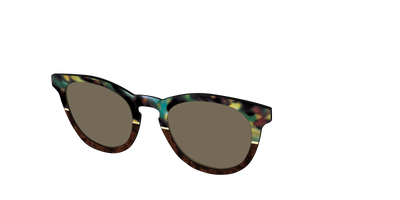 The Polarized Mirage Split with Gold Foil Sun Top - Angle Top Thumbnail - Pair Eyewear