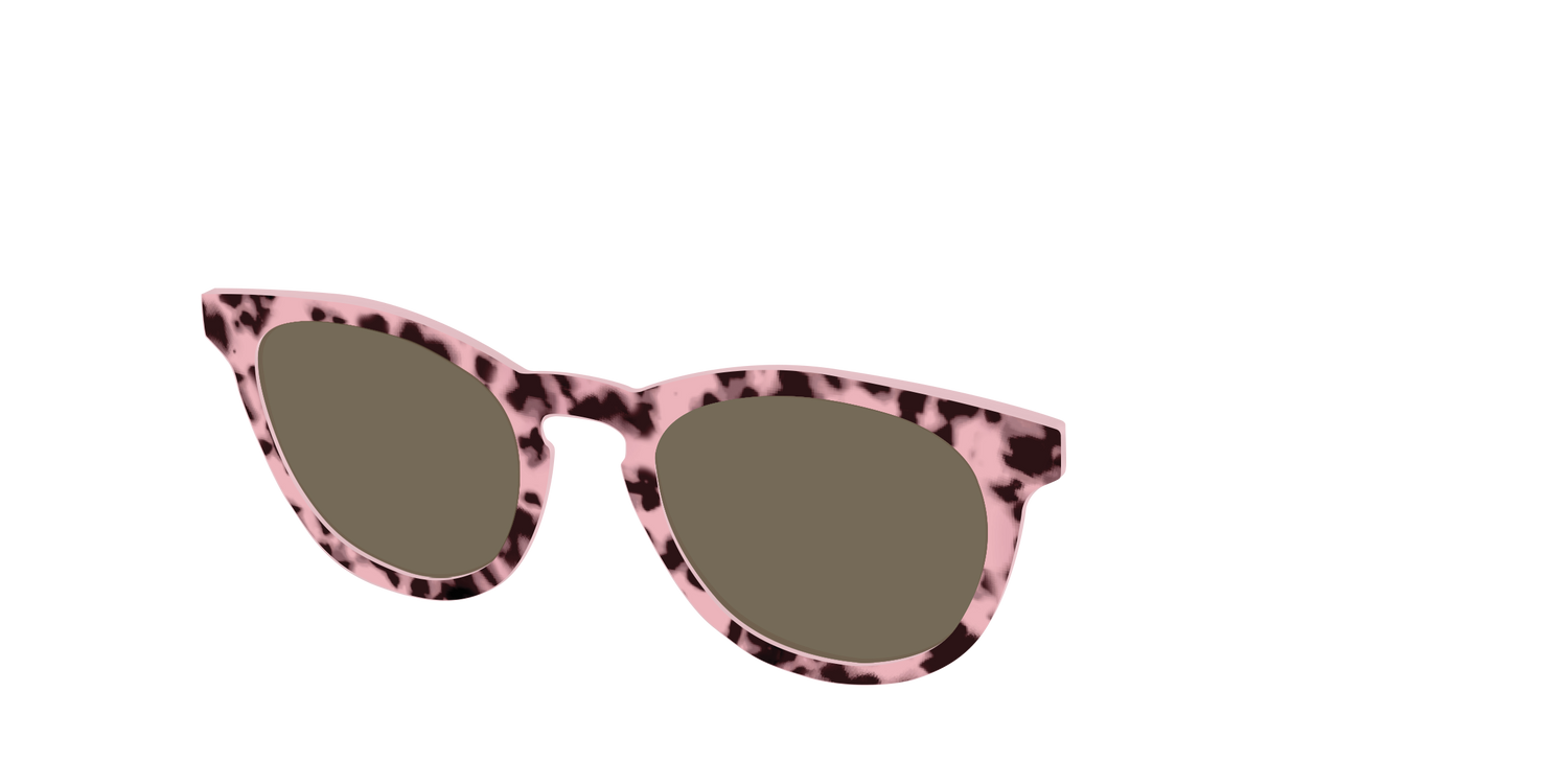The Polarized True Love Tort Sun Top - Angle Top Image - Pair Eyewear
