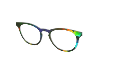 The Psychedelic Rhombus - Angle Top Thumbnail - Pair Eyewear