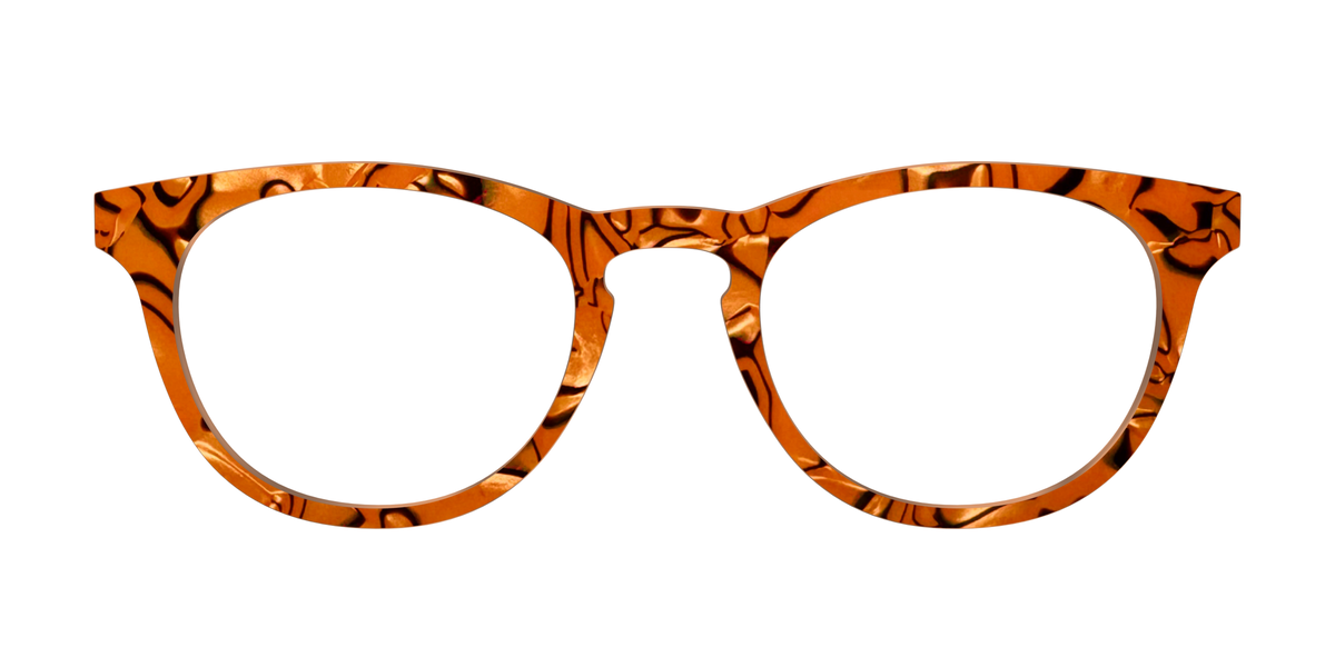 The Pumpkin Pearl Swirl - Front Top Image - Pair Eyewear