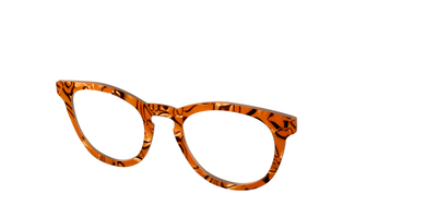 The Pumpkin Pearl Swirl - Angle Top Thumbnail - Pair Eyewear