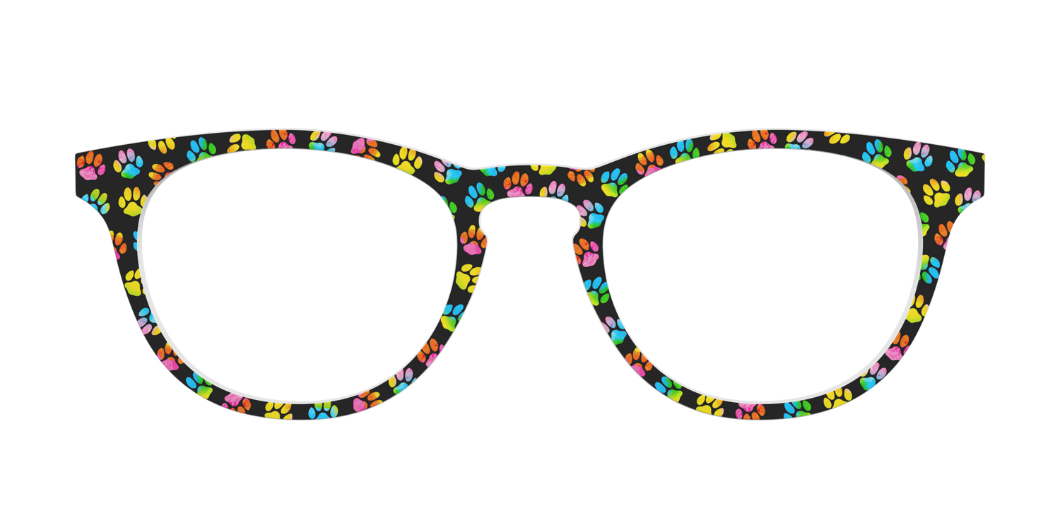 The Rainbow Paw Print - Front Top Image - Pair Eyewear