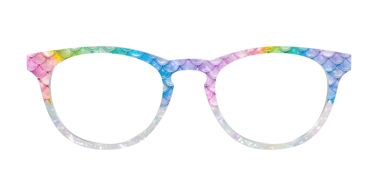 The Rainbow Pearl Scales Crystal - Front Top Image - Pair Eyewear